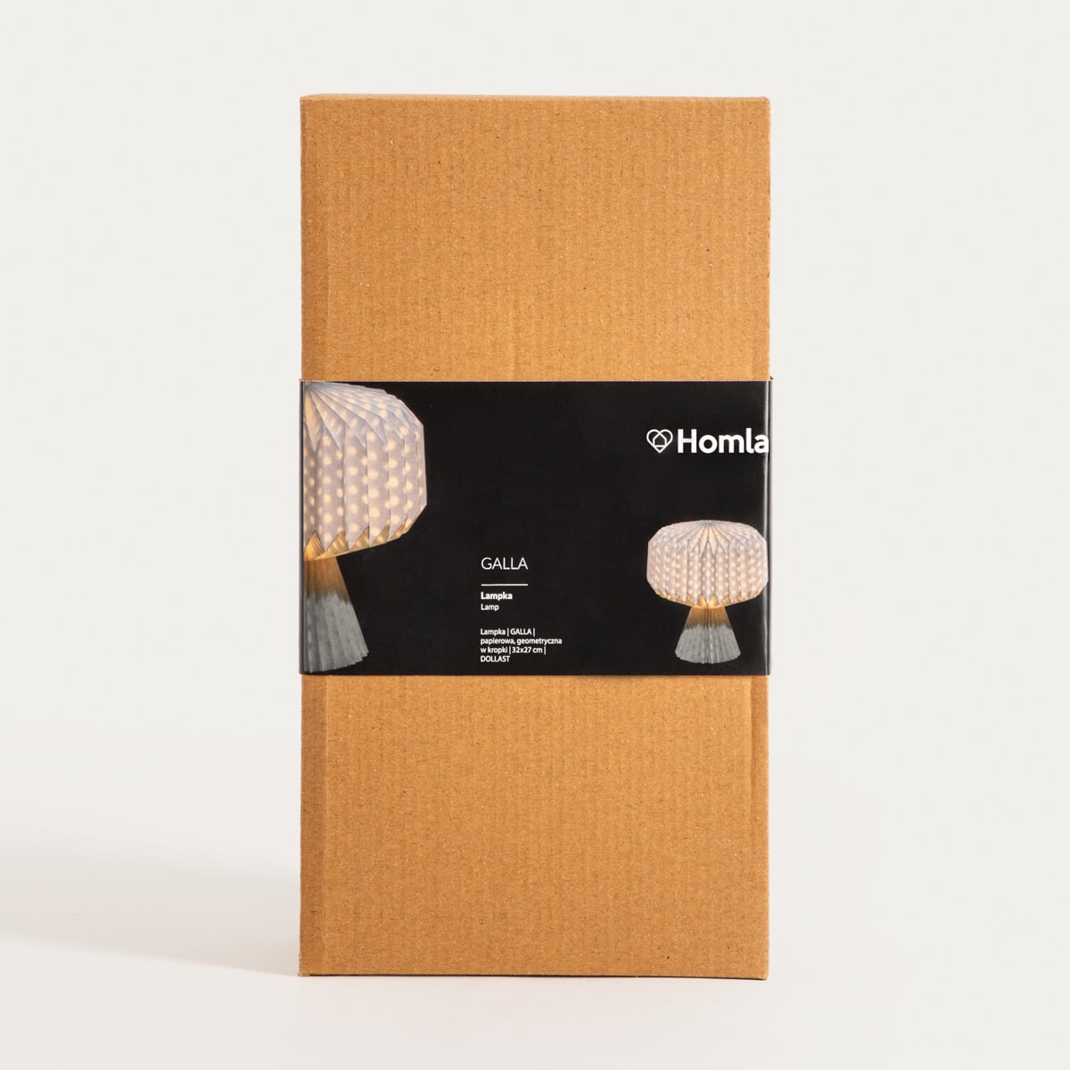 Lampka GALLA Paper Table Lamp - Geometric Dotted Design, 17x30x30cm
