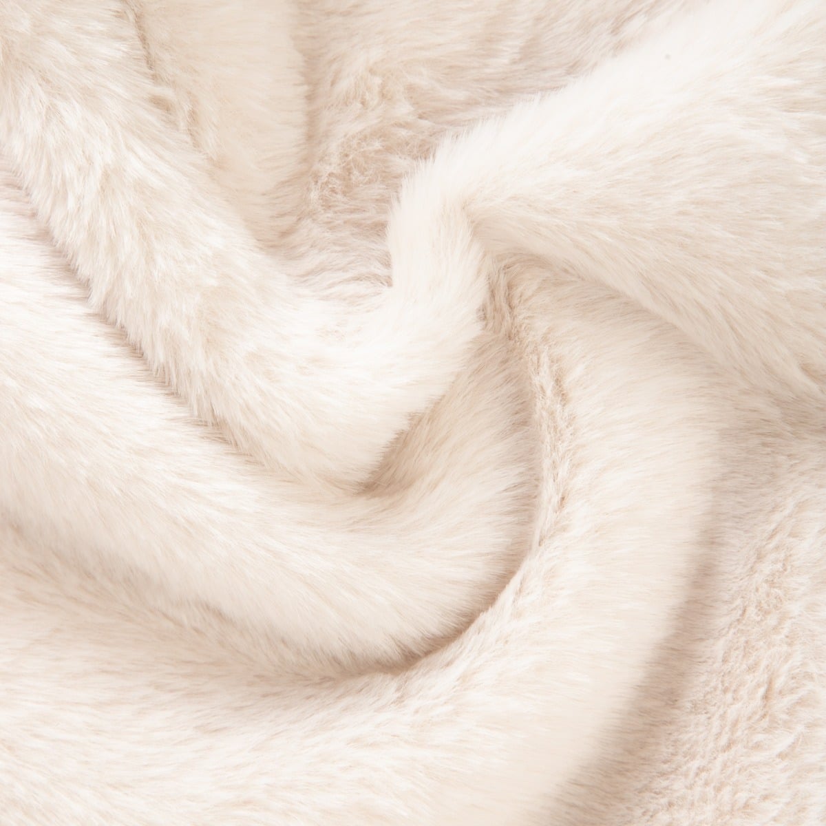 New Clumsy Beige Imitation Rabbit Fur Blanket 150x200 cm