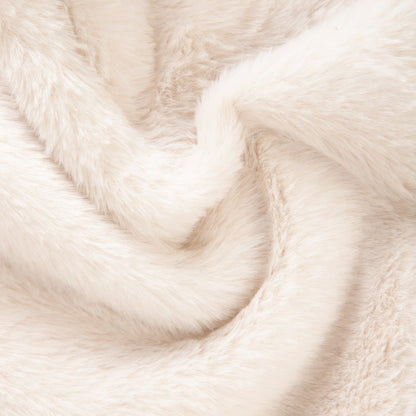 New Clumsy Beige Imitation Rabbit Fur Blanket 150x200 cm