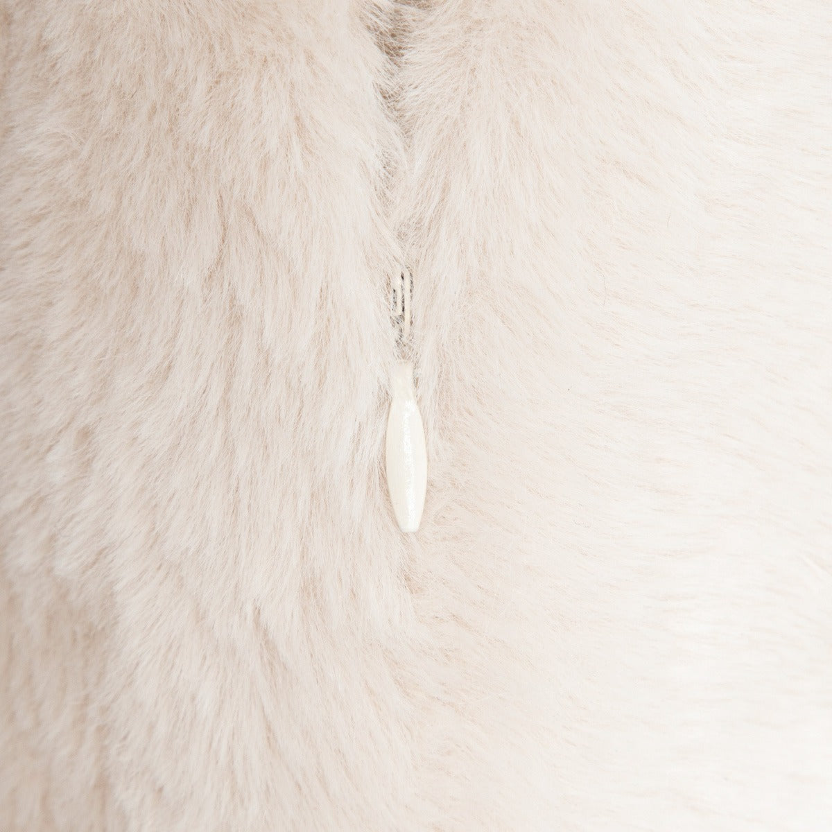 NEW CLUMSY Beige Imitation Rabbit Fur Pillowcase 45x45 cm