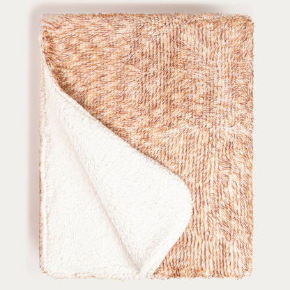 SANDER Beige Sherpa Blanket 150x200 cm