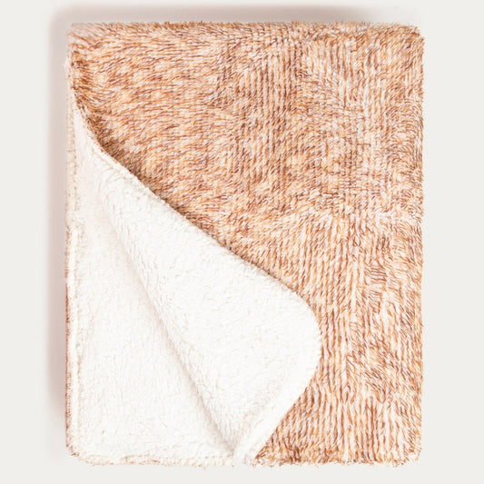 SANDER Beige Sherpa Blanket 150x200 cm