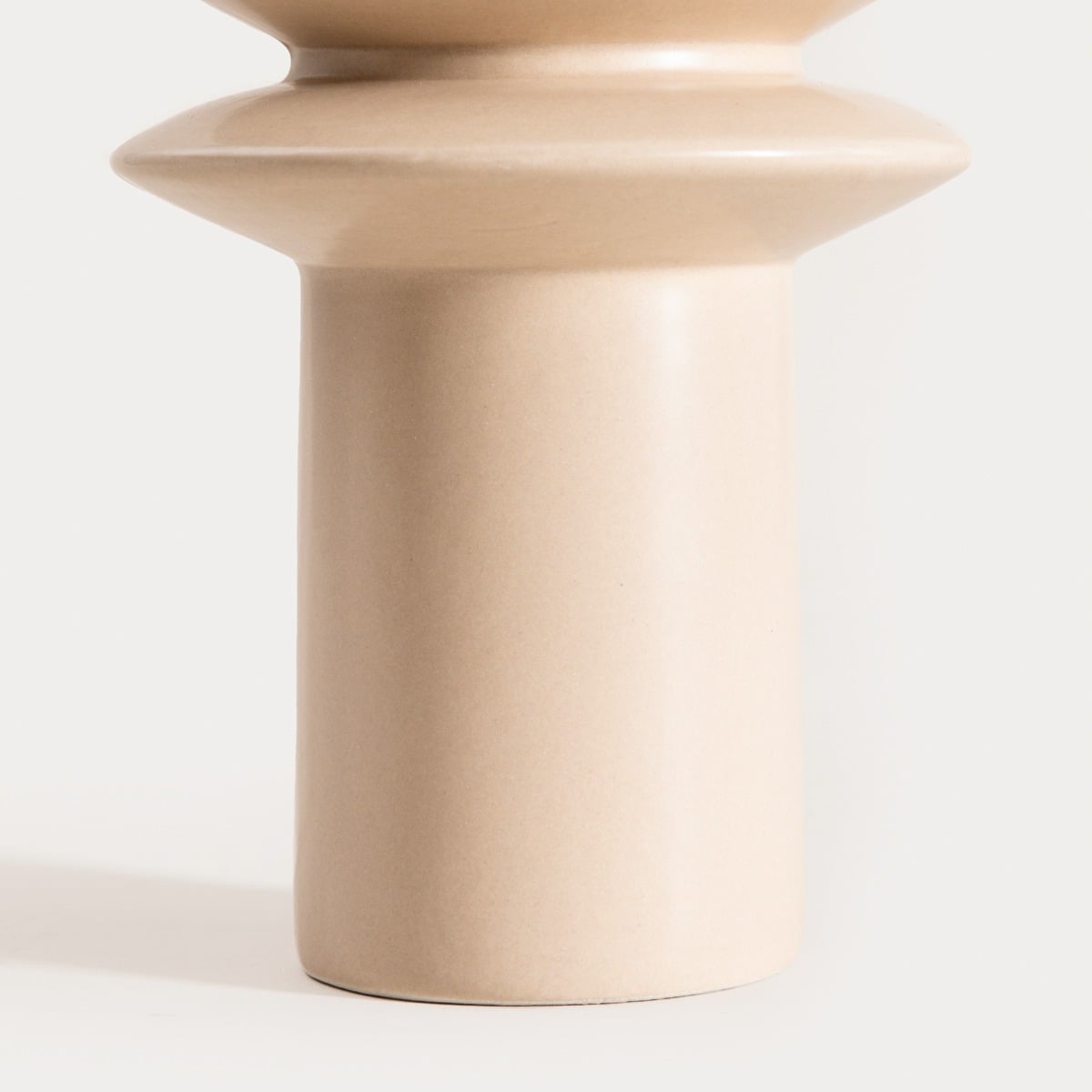SONLUNE Ceramic Beige Vase 22x13x21cm