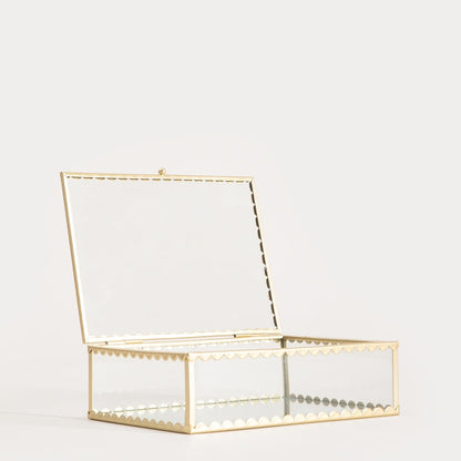 GRAZIA Gold Jewellery Box 18x13x5.5 cm