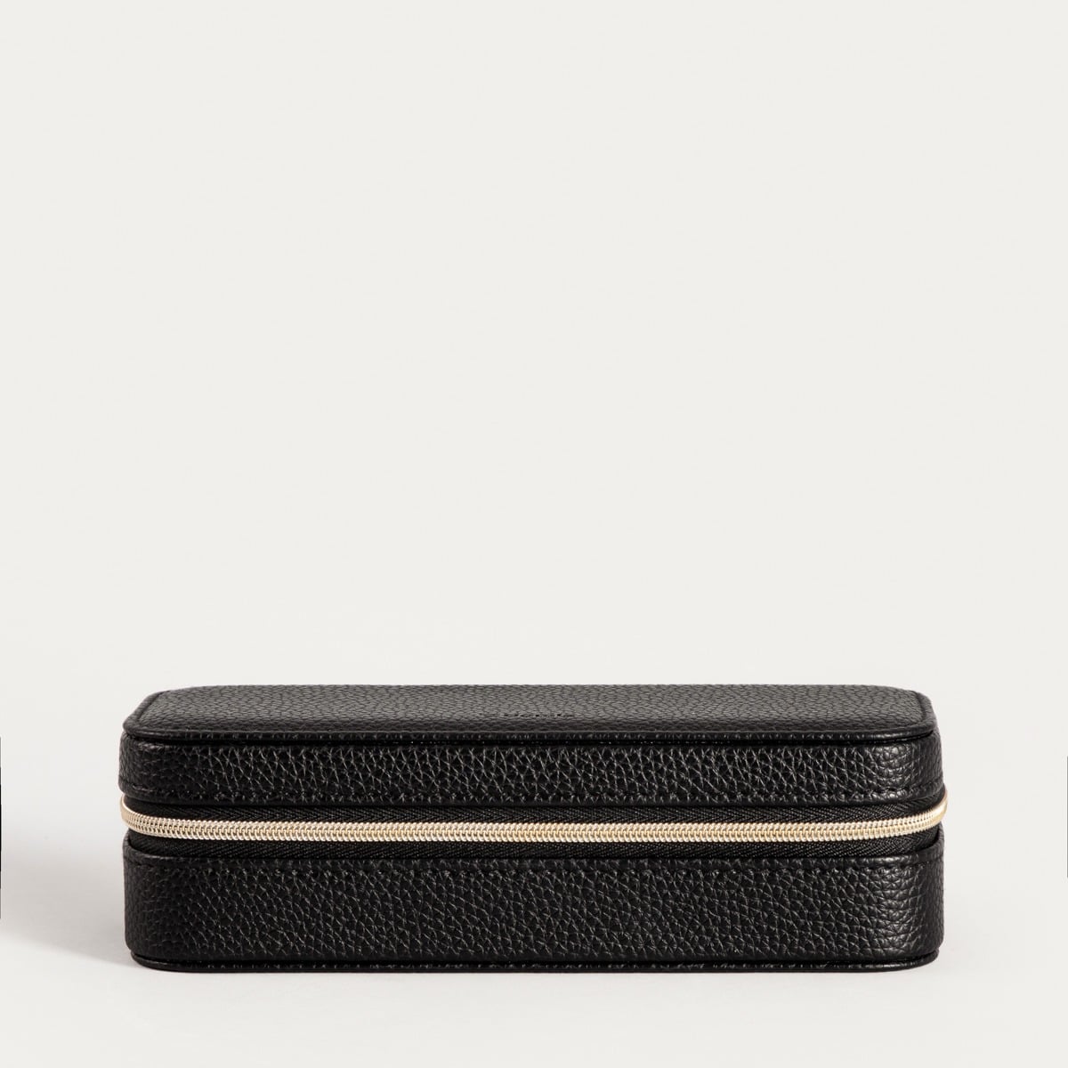 LINAS Eco Leather Jewellery Box Black 17.5x8x5 cm