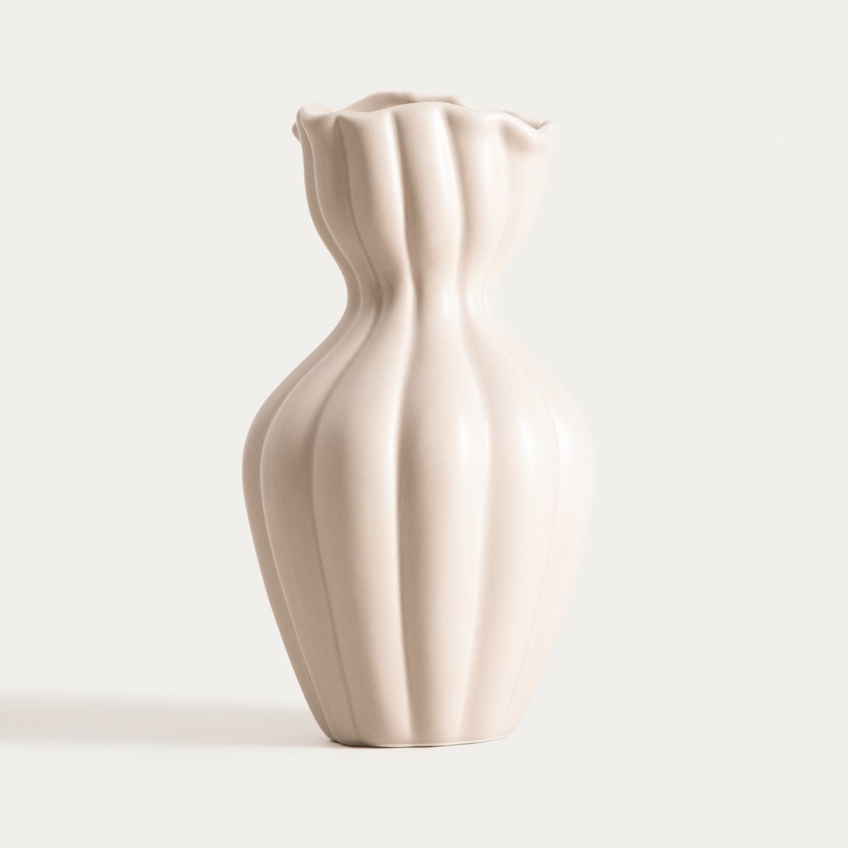 Wazon FILLY Ceramic Vase with Irregular Top 14x25.5 cm