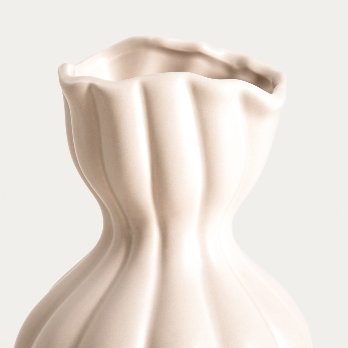 Wazon FILLY Ceramic Vase with Irregular Top 14x25.5 cm