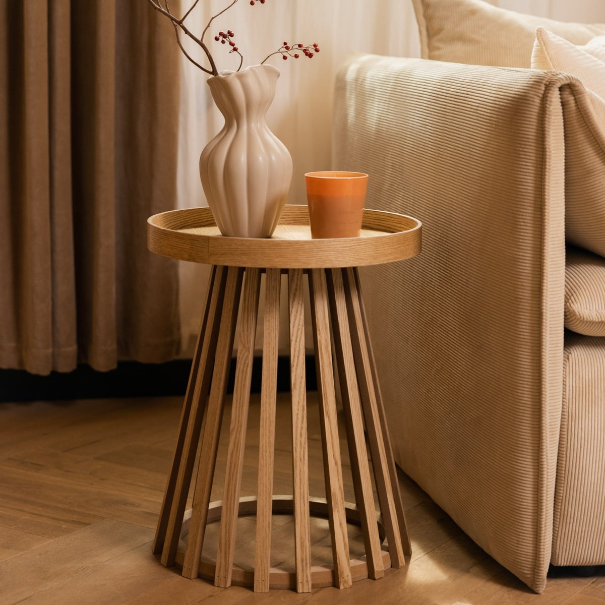 Wazon FILLY Ceramic Vase with Irregular Top 14x25.5 cm