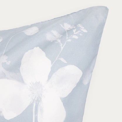 BLOSSOM Blue Floral Microfibre Bedding Set 220x200 cm