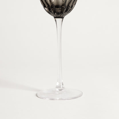 SCURO Black Wine Glass with Gold Rim 0.45L