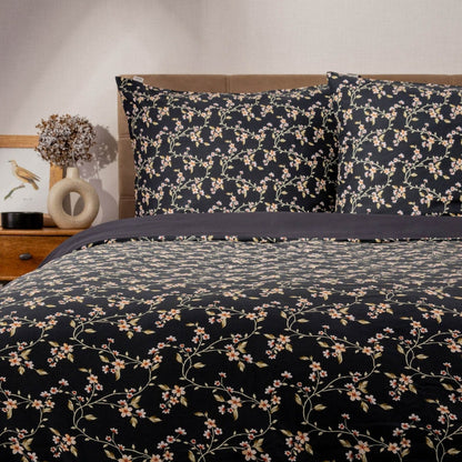 Bed linen set Adriana Microfiber Bedding Set with Floral Pattern 160x200 + 2x70x80 cm