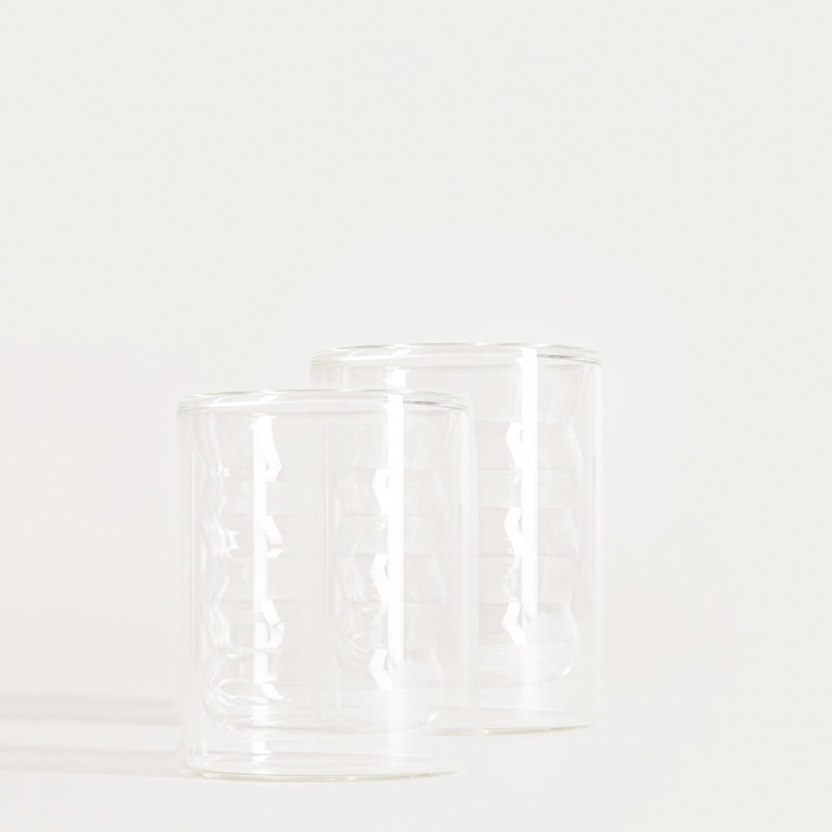 CEMBRA BUBBLY Double Wall Glass Set, 2 Pieces, 0.25L