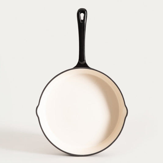ANDREAS Black Cast Iron Frying Pan 26cm