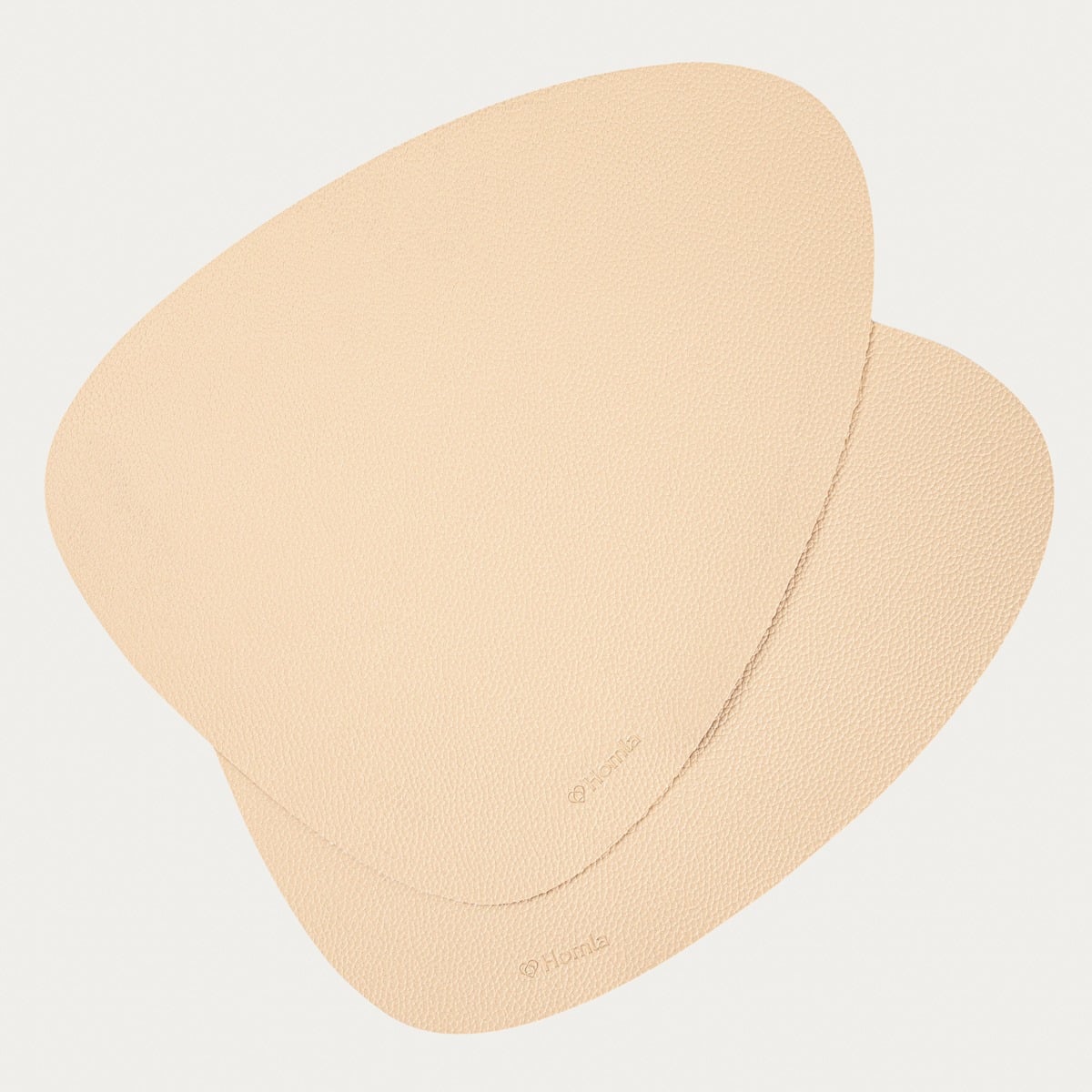 FEMELO Beige Table Mats Set of 2 - 38 cm Dining Pads
