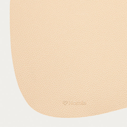 FEMELO Beige Table Mats Set of 2 - 38 cm Dining Pads