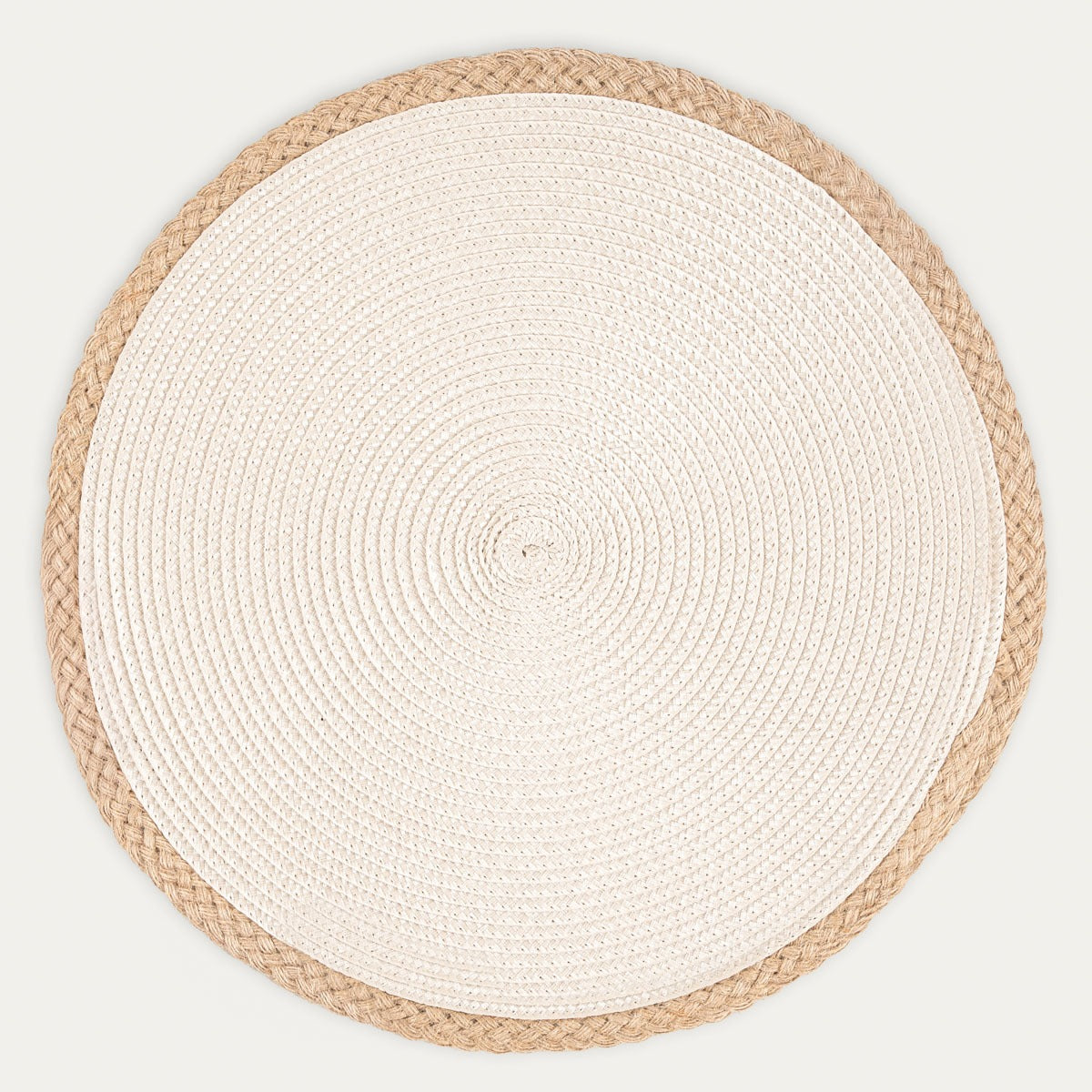 PLAR Ecru Table Mats Set of 2, 38 cm | Durable Dining Pads