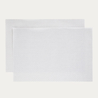 GLAMO Silver Table Mats Set of 2 - 30x45 cm