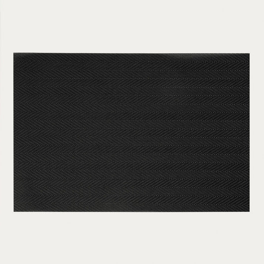 Classic Black Table Mats Set of 2 - 30x45 cm
