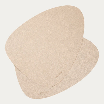 FEMELO Gold Table Mats Set of 2, 38x30cm