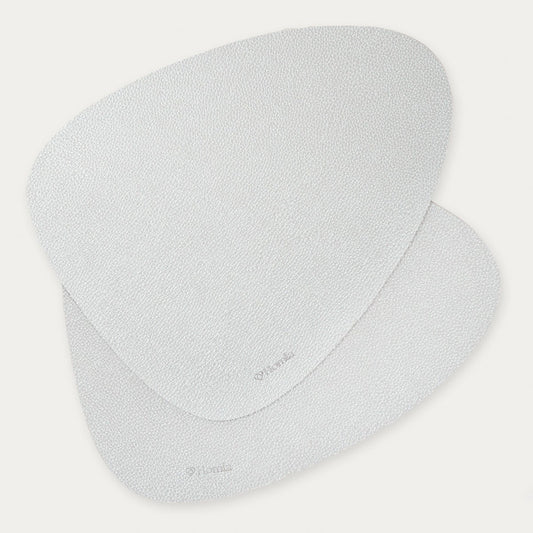 FEMELO Silver Table Mats Set of 2 - 38x30 cm