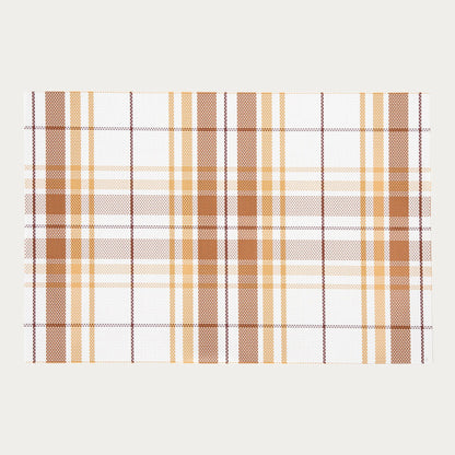 LUCY Checked Table Mats Set of 2 - 30x45 cm