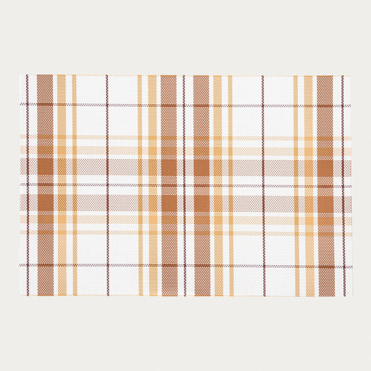 LUCY Checked Table Mats Set of 2 - 30x45 cm