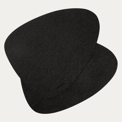 FEMELO Black Table Mats Set of 2, 38x30 cm