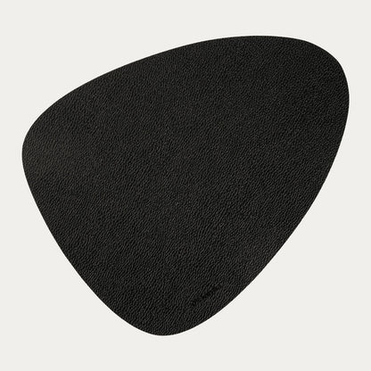 FEMELO Black Table Mats Set of 2, 38x30 cm