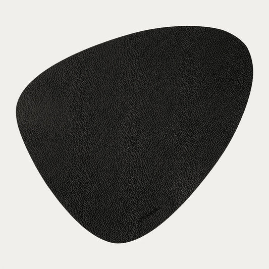 FEMELO Black Table Mats Set of 2, 38x30 cm