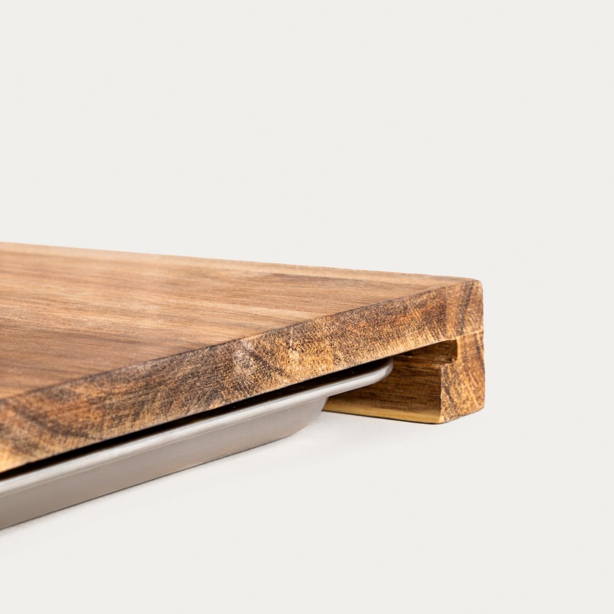 MOOKA Cutting Board with Metal Container 35x25cm