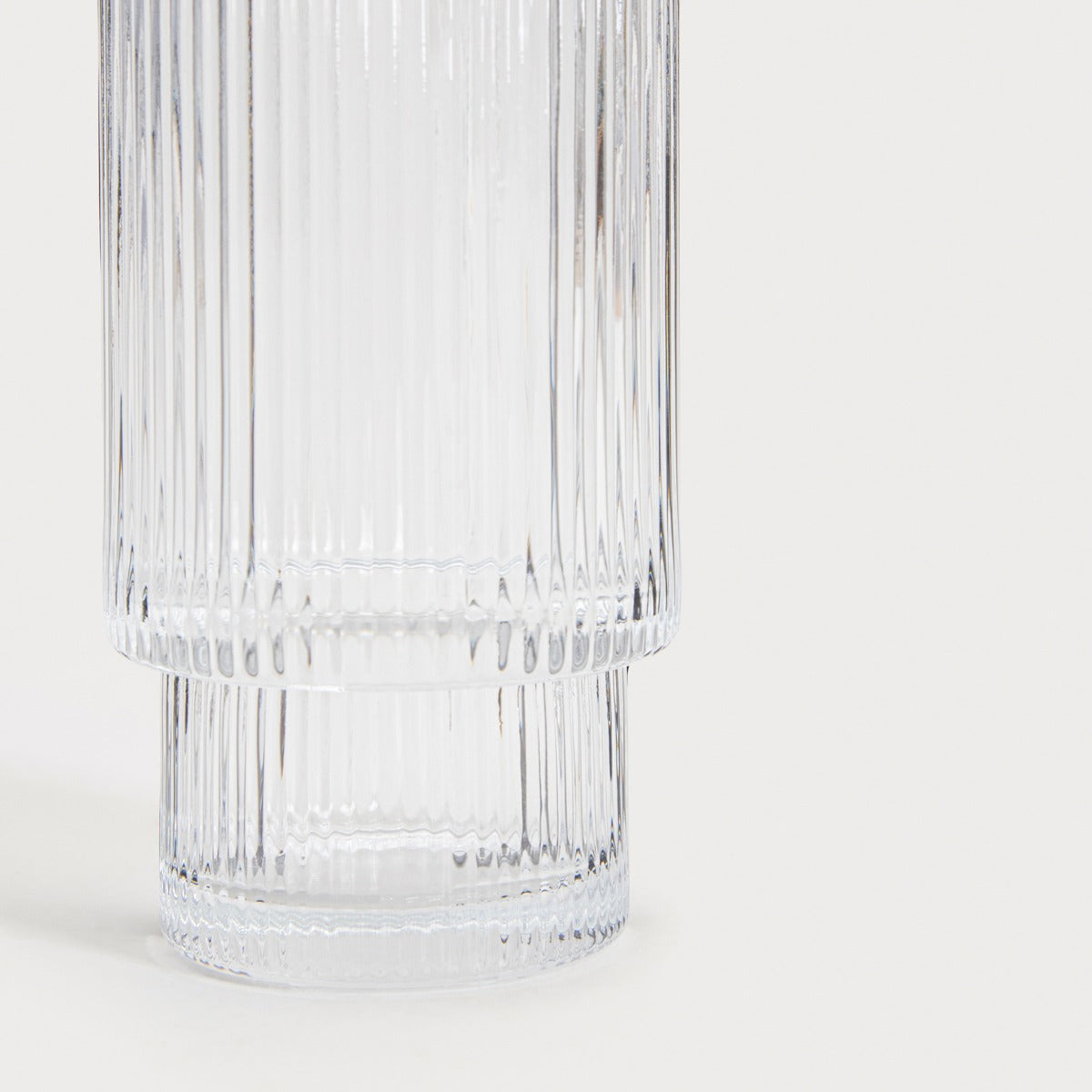 Glass set Set of 4 LYNNASO Transparent Tall Glass Mugs 0.3L