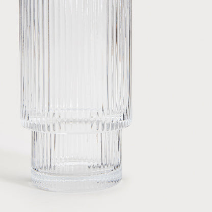 Glass set Set of 4 LYNNASO Transparent Tall Glass Mugs 0.3L