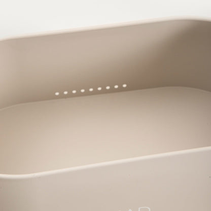FLORA Metal Breadbox with Wooden Lid 36x20x13 cm