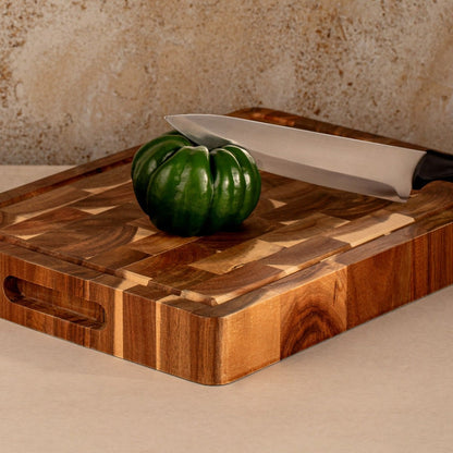 Acacia block Acacia Cutting Block NAVIRE 40.5x34 cm with Juice Groove