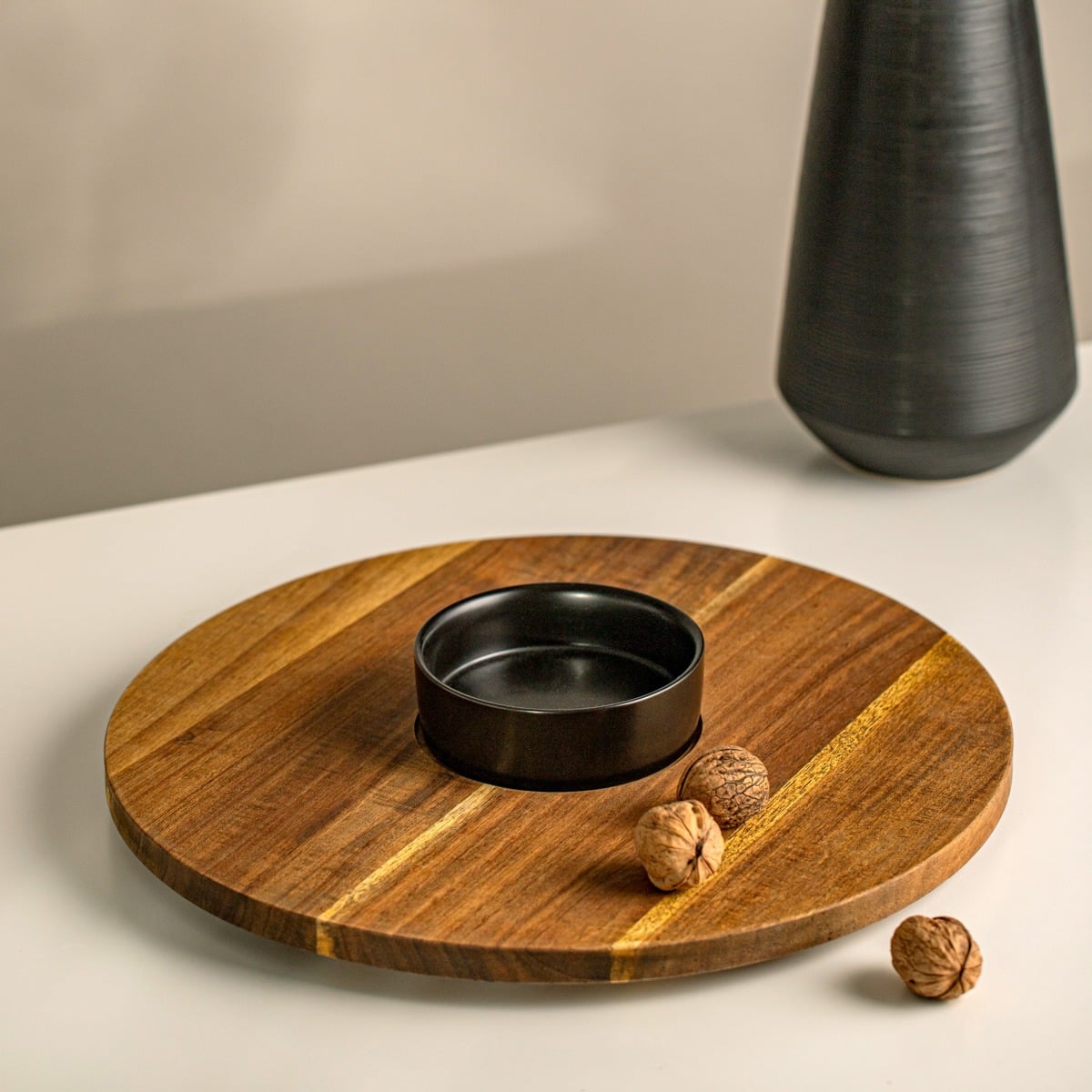 FRESCA Serving Board with Ceramic Bowl 35x35x1.5 cm