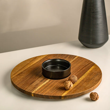 FRESCA Serving Board with Ceramic Bowl 35x35x1.5 cm