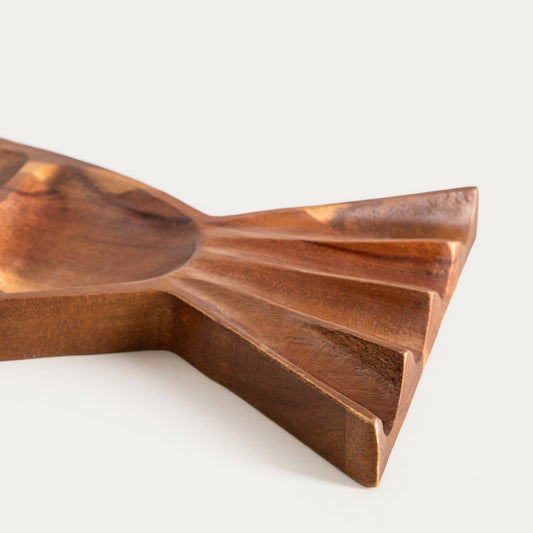 MOOKA Fish-Shaped Serving Board 39.5x14 cm Natural Wood