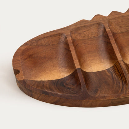 MOOKA Fish-Shaped Serving Board 39.5x14 cm Natural Wood