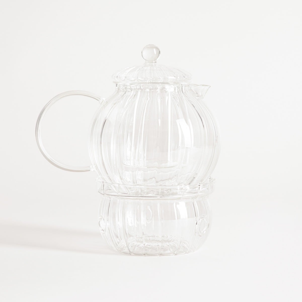Teapot SENZA Glass Tea Infuser with Warmer 1L