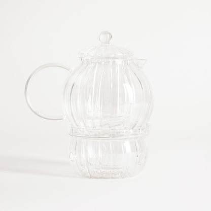 Teapot SENZA Glass Tea Infuser with Warmer 1L