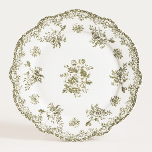 LOURRY Green Dinner Plate 27cm Porcelain