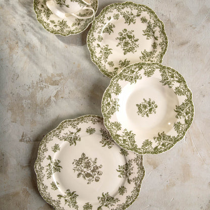 LOURRY Green Dinner Plate 27cm Porcelain