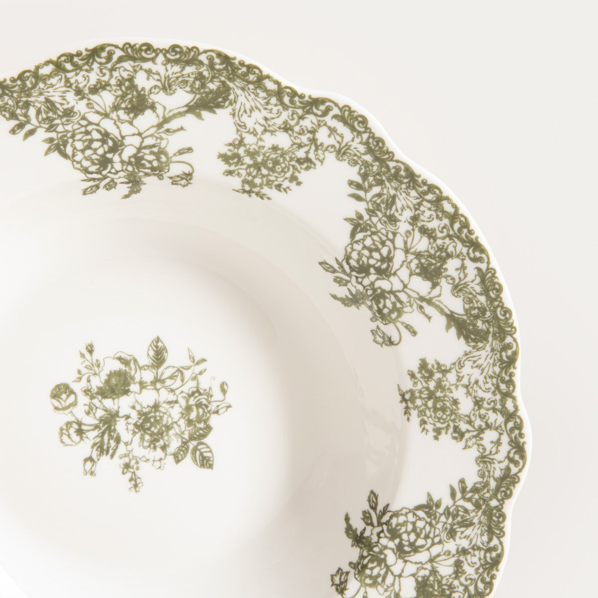 LOURRY Deep Green Plate 22 cm Porcelain