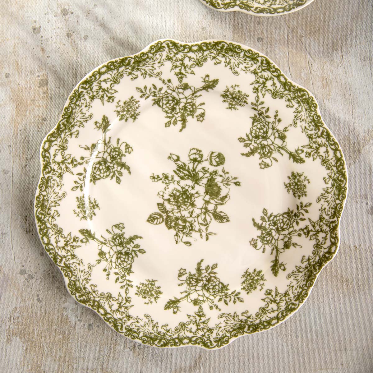 LOURRY Green Dessert Plate 19 cm