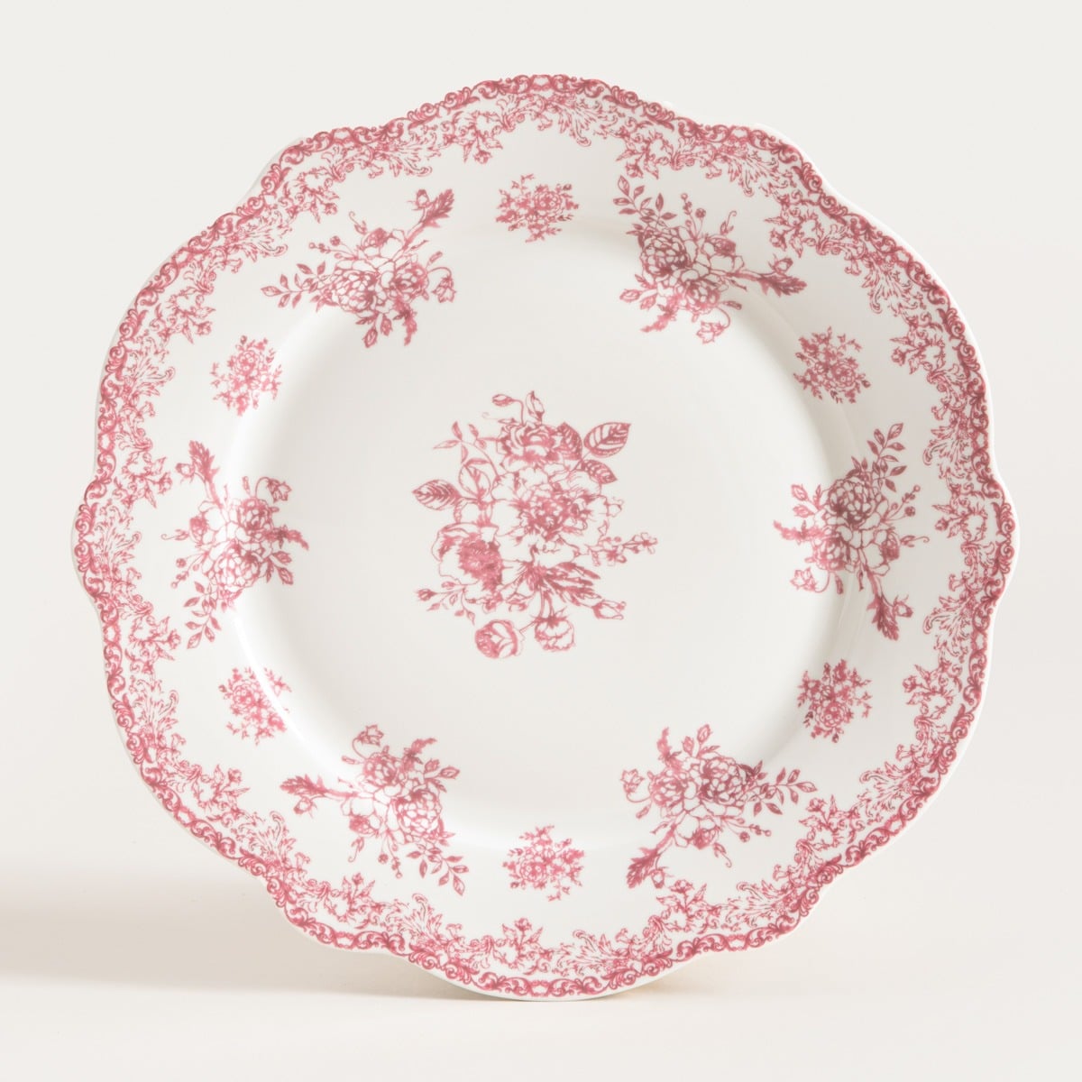 LOURRY Red Dinner Plate 27 cm Porcelain