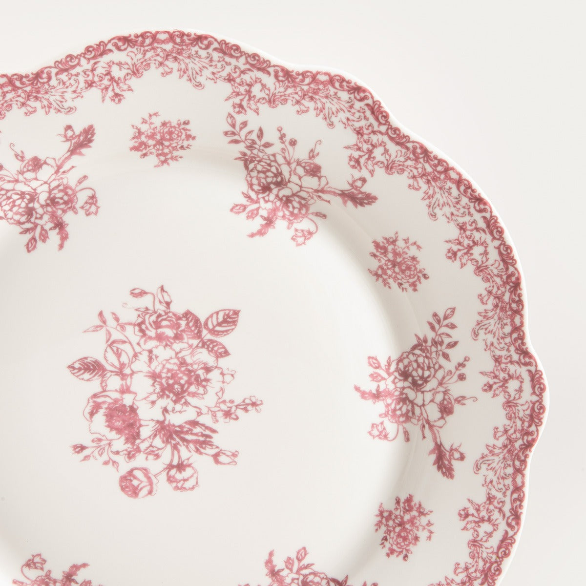 LOURRY Red Dinner Plate 27 cm Porcelain