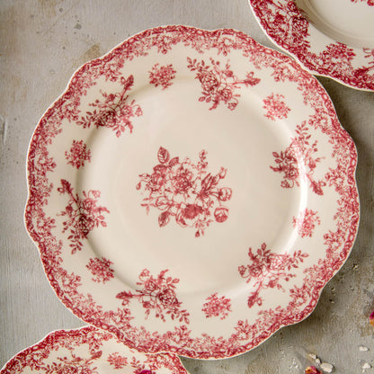 LOURRY Red Dinner Plate 27 cm Porcelain
