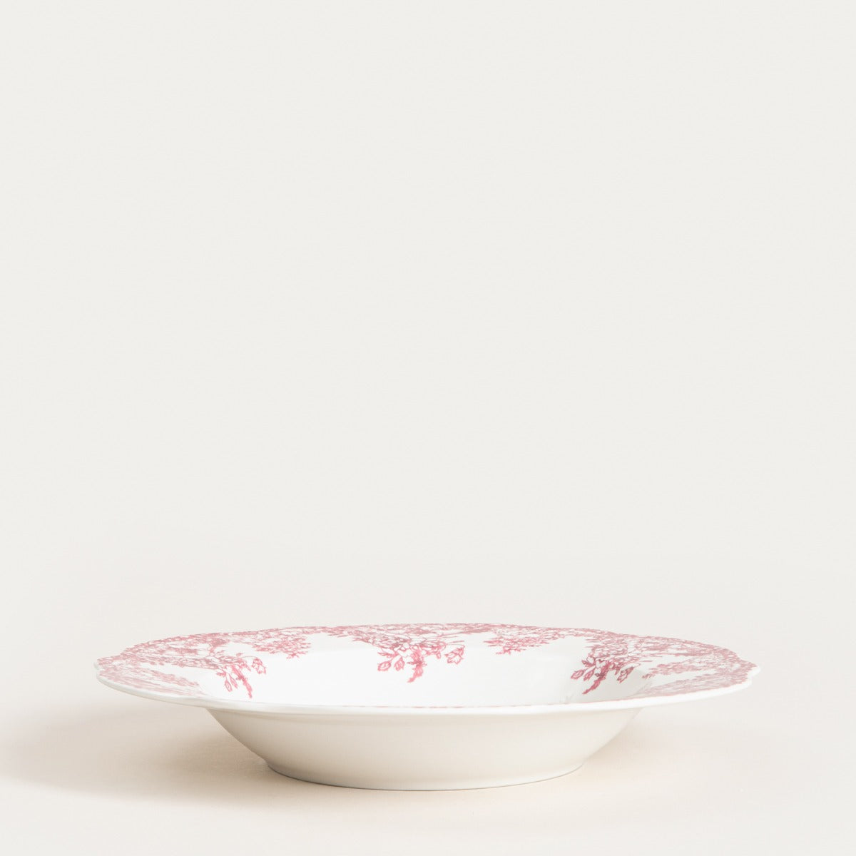 Lourry Deep Red Porcelain Plate 22cm