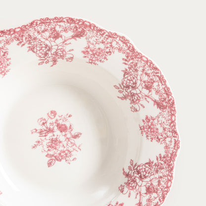 Lourry Deep Red Porcelain Plate 22cm