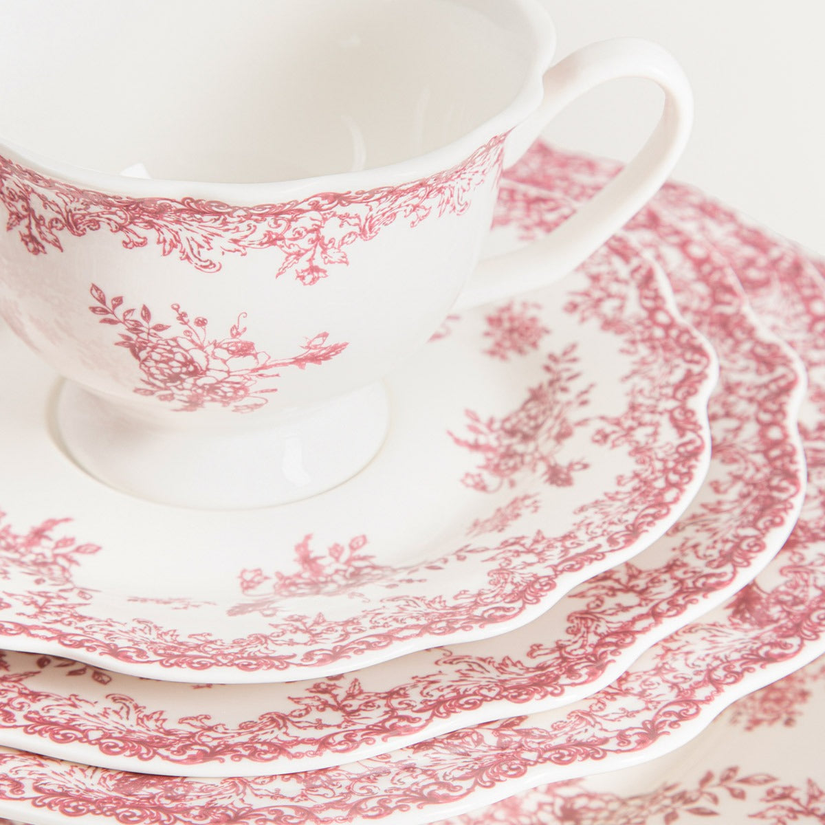 LOURRY Red Dessert Plate 19 cm